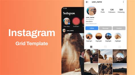 Instagram Grid Template Figma