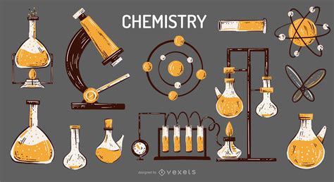 Chemistry Elements Illustration Set - Vector Download