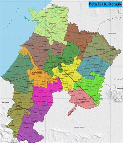 Peta Kecamatan Di Kabupaten Demak Peta Gambar