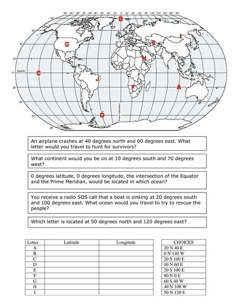 High School Geography Worksheets Collection Of Map Skills Worksheets