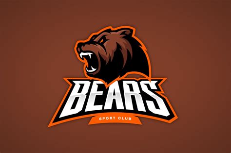 Bear Mascot Sport Logo Design ~ Illustrations ~ Creative Market