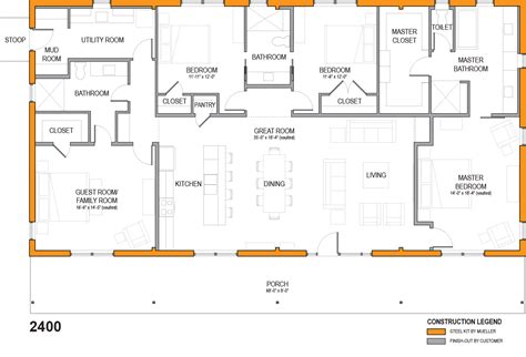 Mueller Barndominium Floor Plans Floorplansclick