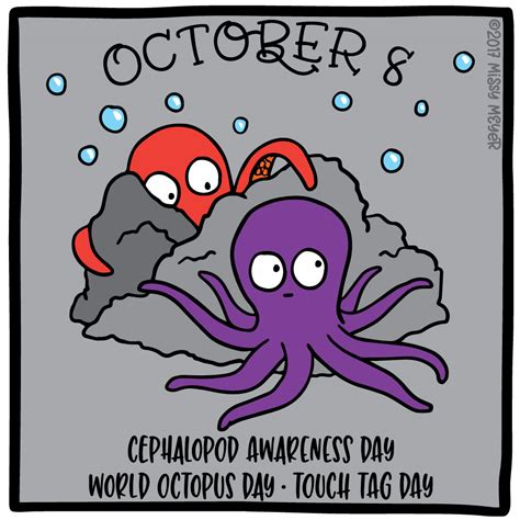 October 8 Every Year Cephalopod Awareness Day World Octopus Day