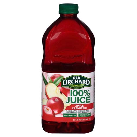 Old Orchard Apple Cranberry 100 Juice Blend 64 Oz Apple Juice Meijer