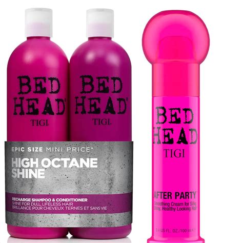 Tigi Bed Head Shiny Shampoo Conditioner And Styling Cream Set