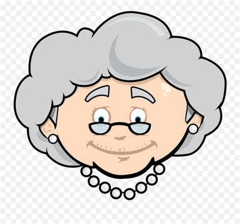 Grandmother Images Clip Art Grandmother Cartoon Face Png Granny Png