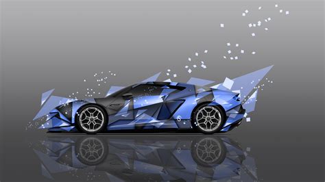 Lamborghini Italian Supercars Super Car Car Digital Art Geometry