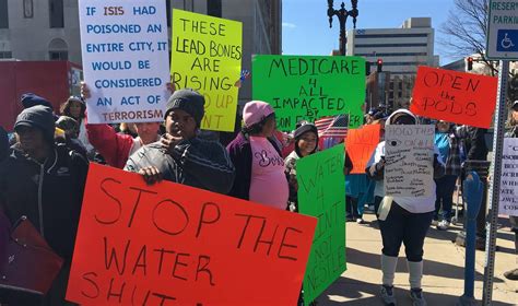Flint Residents Protest At Capitol On Water Crisis Anniversary | WKAR