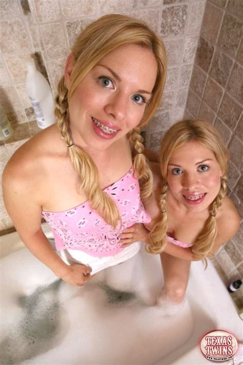 Texas Twins Play Topless And Wet Panties Under Shower Porn Pictures