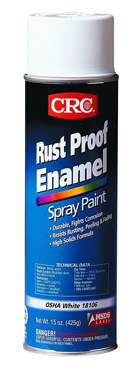 Buy Crc Rust Proof Enamel Spray Paint 15 Oz Aerosol Can Osha White In