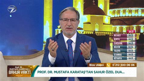 Prof Dr Mustafa Karata Ile Sahur Vakti Nisan Dailymotion