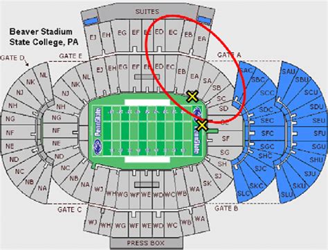 Penn State Stadium Parking Map