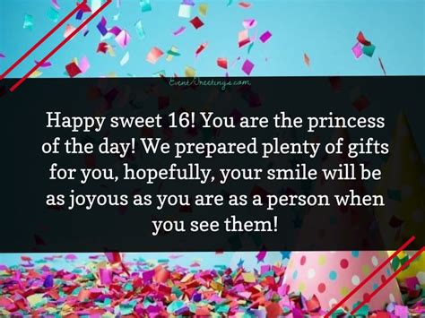 20 Happy Sweet 16 Quotes And Wishes Events Greetings Li Linguas