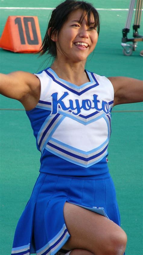 Asian Cheerleader Cheerleading Fascinator Armpits Fashion Beauty Japanese Workout Sports