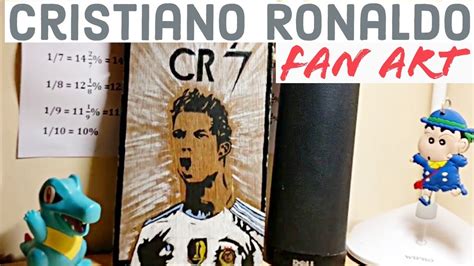 Cristiano Ronaldo Fan Art Art On Wooden Plank Youtube