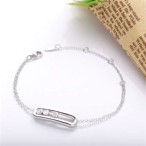 925 Sterling Silver Bracelet With Clear Cz Elliott And Emilia