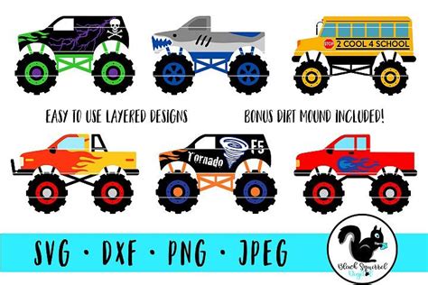 Download Monster Truck SVG, Truck Jam Clipart, Lifted Truck Bundle ...