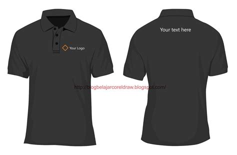 Desain kaos hitam polos depan belakang consaboratii. Download Desain Kaos Polo Shirt Format Vector | Belajar ...