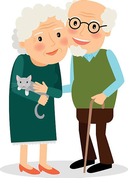 Royalty Free Seniors Playing Cards Clip Art Vector Images