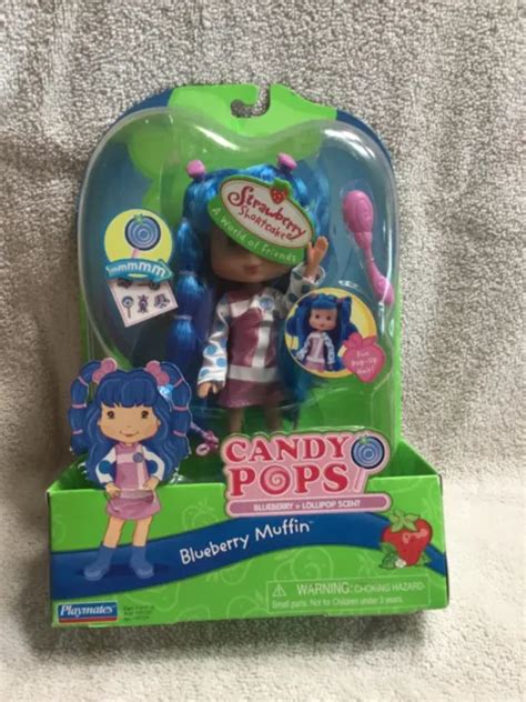 Strawberry Shortcake 7and Doll Candy Pops Blueberry Muffin 2006 Playmates