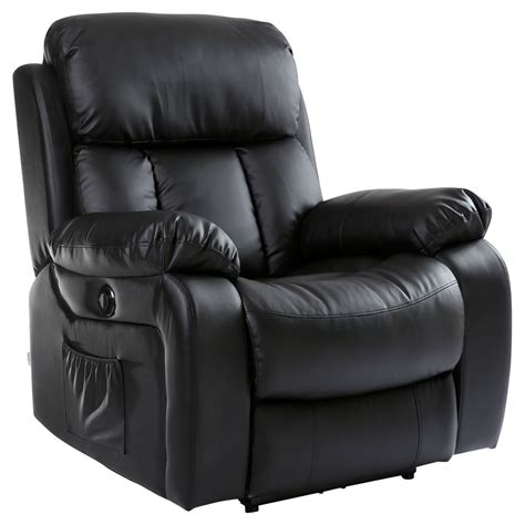 Free Distribution M Tm Chester Electric Heated Massage Recliner Bonded Leather Chair Sofa
