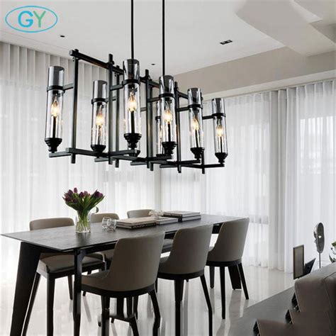They look classic as well as modern dining room lighting fixtures enough to lift your eating mood. 110V 220V American Industrial Art Vintage glass candle ...