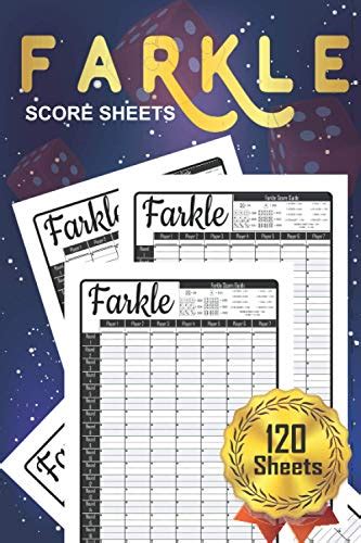 Farkle Score Sheets 120 Small Farkle Score Pads For Scorekeeping
