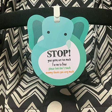 Elephant Stopplease Lookdont Touch Baby Sign Tag Girl Sign Newborn