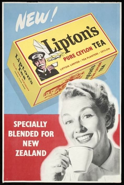 New Liptons Pure Ceylon Tea Specially Blended For New Zealand 1950s