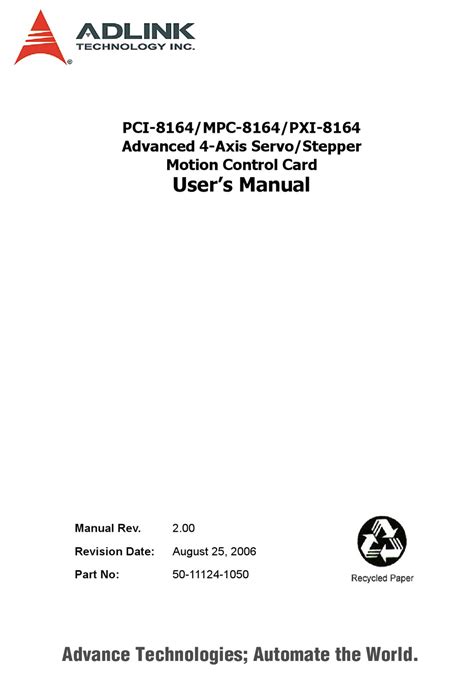 Adlink Technology Mpc 8164 User Manual Pdf Download Manualslib