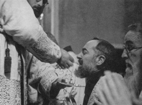 Beautiful Photo Padre Pio Receiving Holy Communion Taylor Marshall