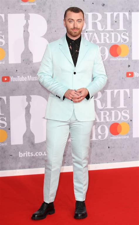 Sam Smith From Brit Awards 2019 Red Carpet Fashion E News Canada