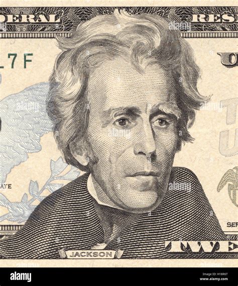 Andrew Jackson As Depicted On The Us Twenty Dollar Bill True Colours