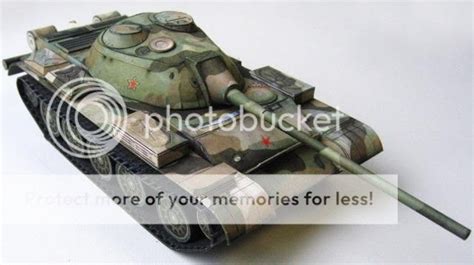 Papermau Ww2`s Russian Tank T 54 Paper Model By World Of Tanks