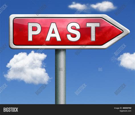 Past Road Sign Leading Image And Photo Free Trial Bigstock