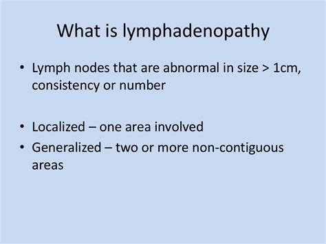 Cervical Lymphadenopathy
