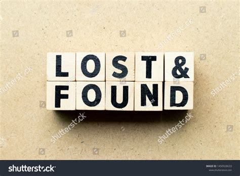 Letter Block Word Lost Found On Stock Photo 1450928633 Shutterstock