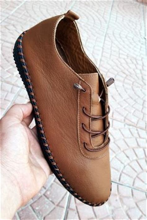 Hakiki Deri Taba Erkek Loafer Günlük Ayakkabı Morenica