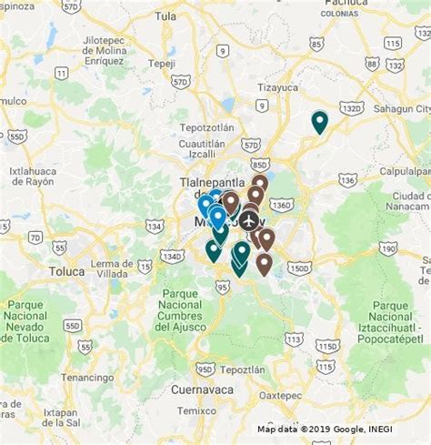 Map Of Things To Do In Cdmx Mexicocity