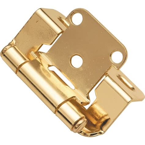 Hickory Hardware 2 Pack 12 In Overlay Polished Brass Self Closing