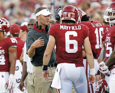 Oklahoma Football Baker Mayfield And Lincoln Riley Former Walk On