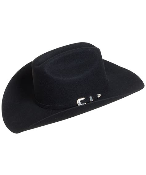 Stetson Oak Ridge 3x Wool Felt Cowboy Hat Black