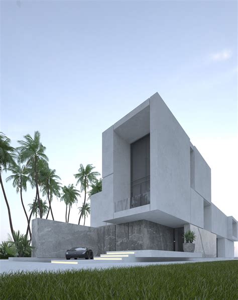 Villa Project227 On Behance Minimalist Architecture Architecture