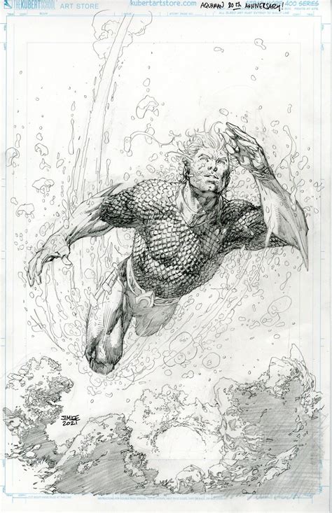 Jim Lee Aquaman Dc Comics Jim Lee Art Comic Art Sketch Superman Art