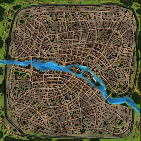 Fantasy City Map Fantasy Town Fantasy Places Fantasy World Rpg Map