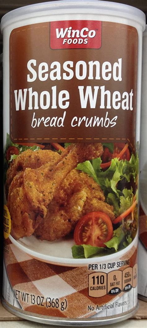 Seasoned Whole Wheat Bread Crumbs 13oz 2 Re Sealable Cans