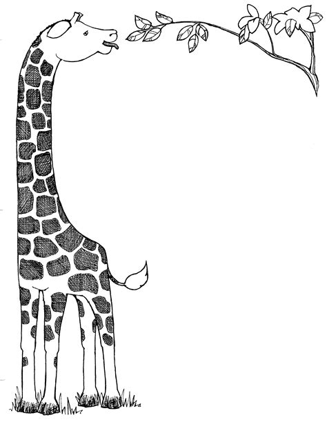 Giraffe Clip Art Black And White Clipart Panda Free Clipart Images