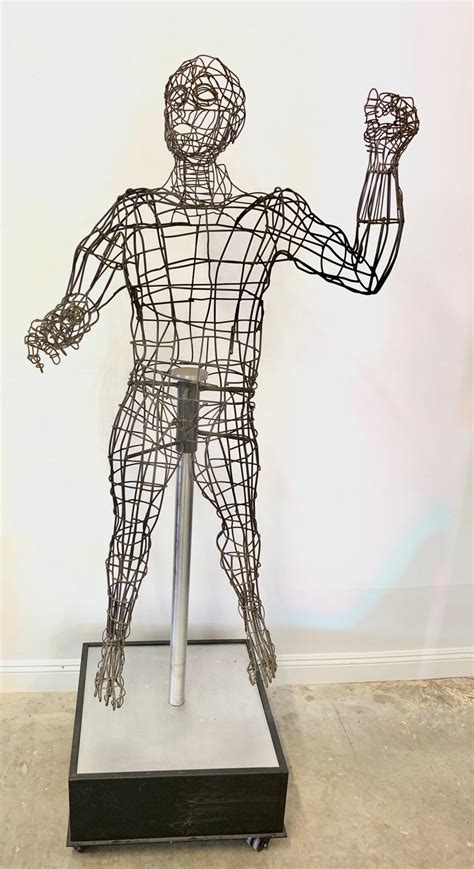 Life Sized Figural Wire Sculpture By Bruce Gray For Sale At 1stdibs