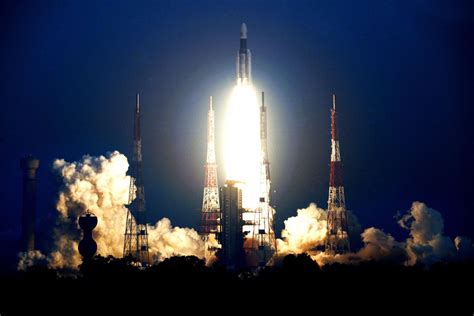 Big New Indian Rocket Launches Satellite Setting Stage For Moon
