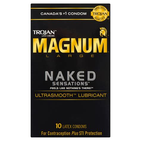 Trojan Magnum Naked Sensations Latex Condoms Large Latex Condoms WeShine Ca Health